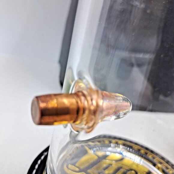 Lucky Shot Bullet Whiskey Glasses- Set of 4 With Matching Coasters And Holder - Picture 3 of 15